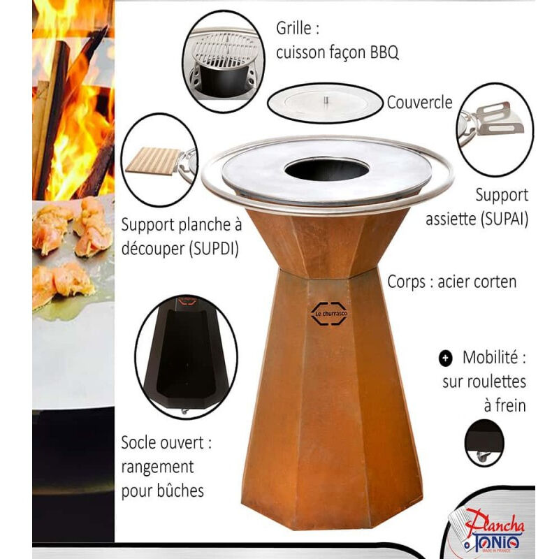 Sans Marque - Housse Le Churrasco pour brasero ø 70 ou 90 cm - HBØ70-90