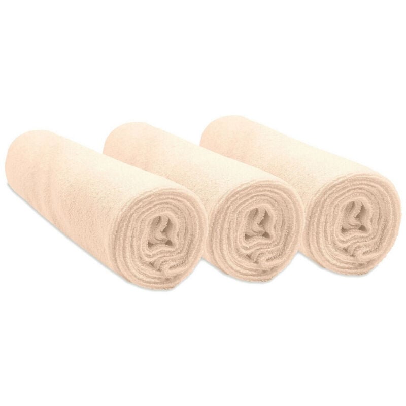 Bbla - Housse matelas à langer Coton Bio 50x70 cm extensible (Lot de 3)