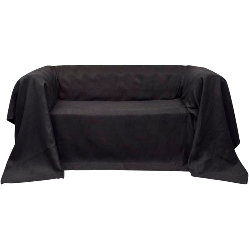 Housse de canapé Micro-suède Anthracite 270x350 cm vidaXL
