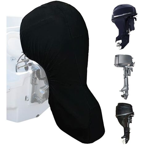 Housse Moteur Bateau, Bache de Protection Moteurs Hors-Bord 210D avec Revêtement UV, Bâche étanche pour Moteur Hors-Bord Exterieur，1520HP