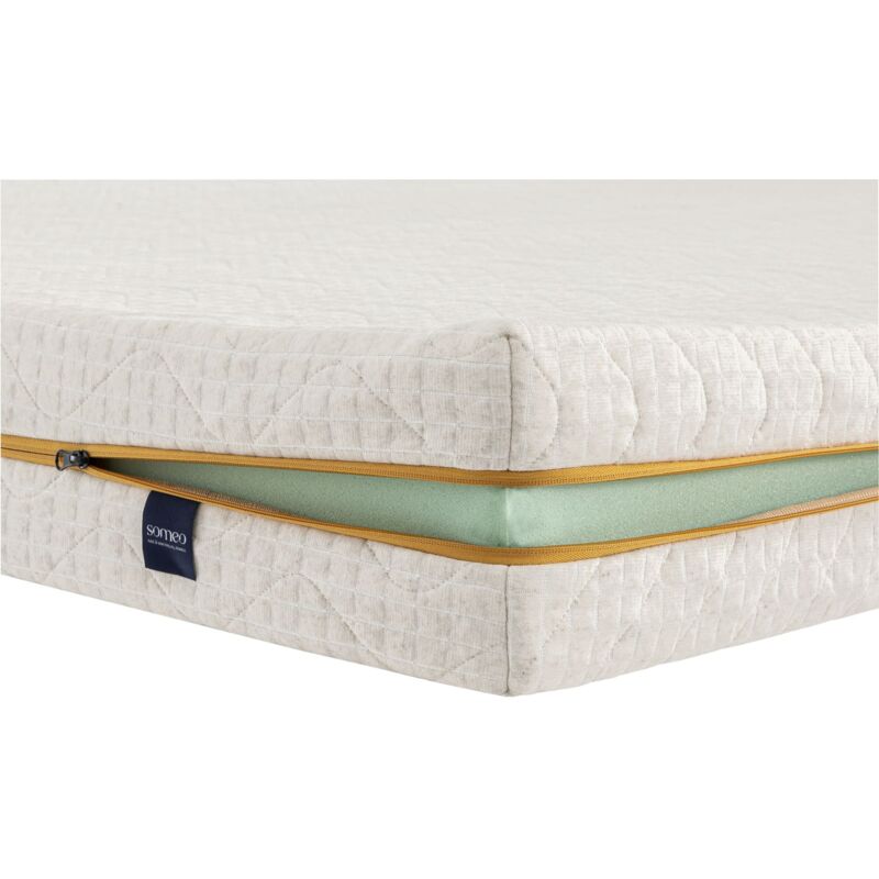 Someo - Housse naturelle de remplacement pour matelas Aube 400 140x190