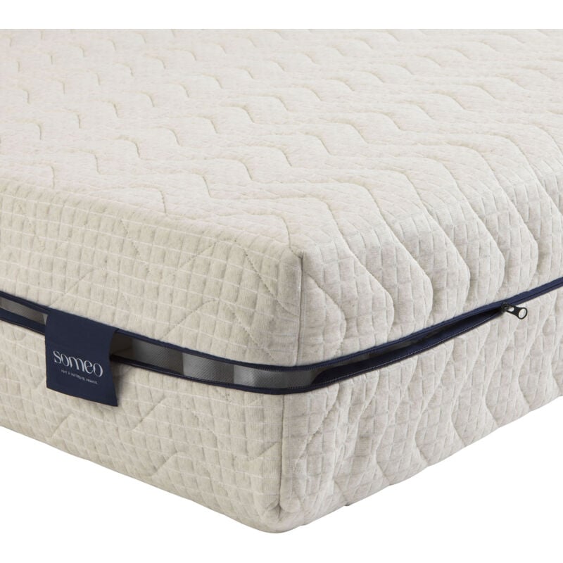 Someo - Housse naturelle de remplacement pour matelas Aube 600 80x200
