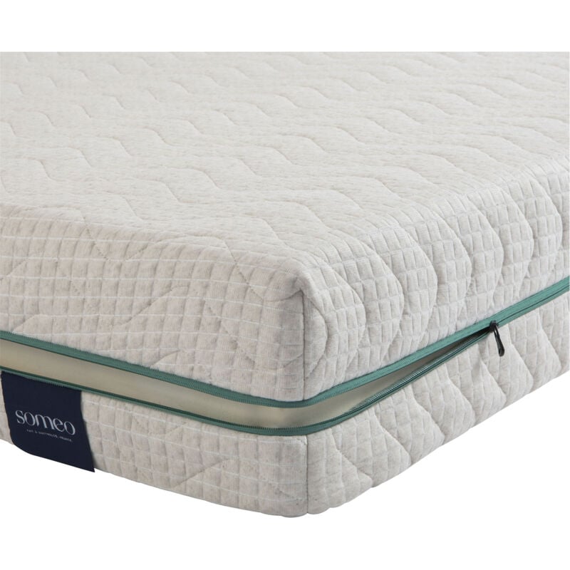 Someo - Housse naturelle de remplacement pour matelas Aube 700 140x200