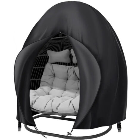 Housse Oeuf Suspendu Extérieur 200230 Deux Personnes Fauteuil Suspendu Couverture Imperméable Protection pour œufs Chaise pour Mobilier Balancelles de Jardin