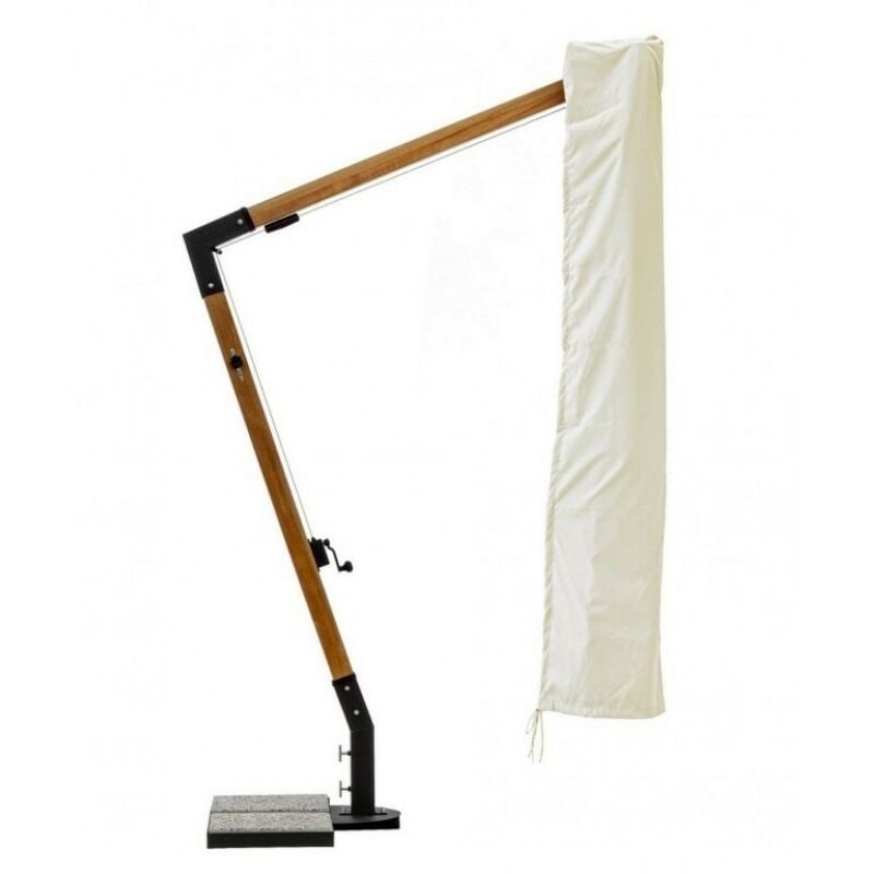 Iperbriko - Housse parapluie bras en polyester Capua écru 3x4