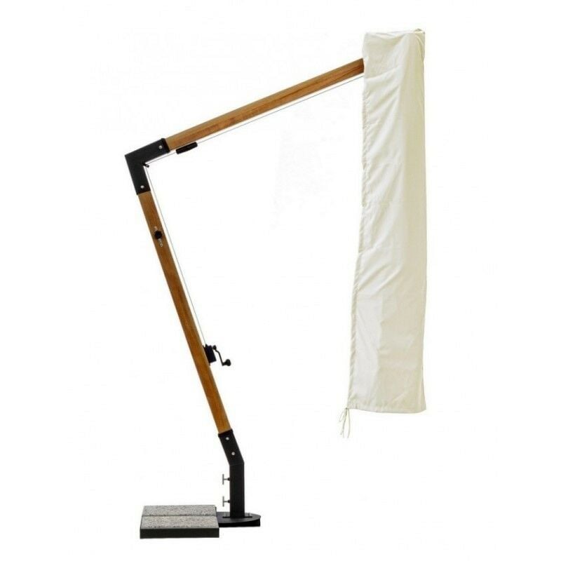 Iperbriko - Housse parapluie bras en polyester Capua écru 3x3