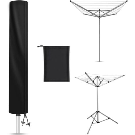 FRIXOVEL Housse Parapluie Sechoir Brabantia, 160x15x15cm Housse Etendoir Leifheit, Housse Etendoir Parapluie Extérieur, Imperméable Housse de Protection pour Séchoir Brabantia Parapluie