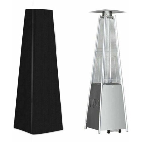 Housse parasol chauffantHousse pour Chauffage de Terrasse Housse pour Parasol Chauffant de Style Pyramidal Noir