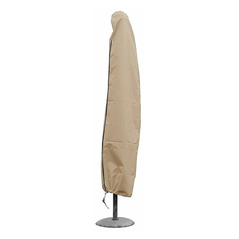 Greenclub - Housse parasol droit H 185 cm x Dhaut 25 cm x Dbas 40 cm Beige - Beige