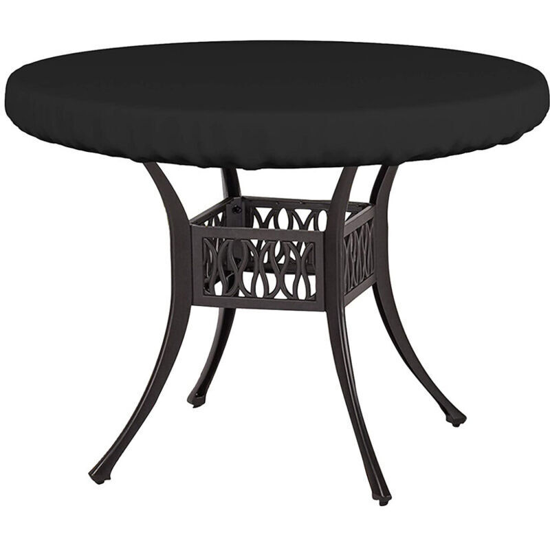 Housse Pateau Table de Jardin Housse Protection Table Jardin Ronde Bache Table de Jardin Exterieur Housse de Protection Ronde pour Table de Jardin
