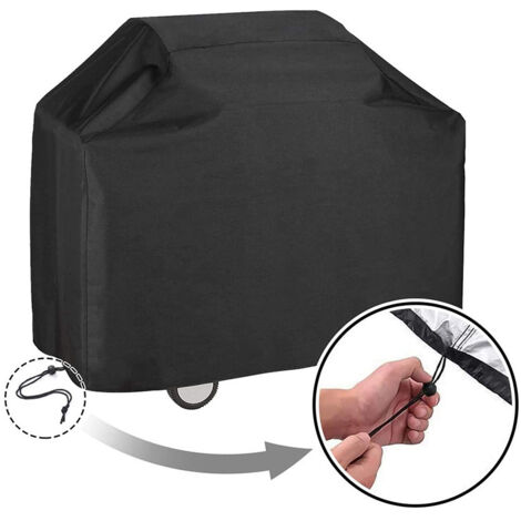Housse Plancha,Housse Barbecue Exterieur,Bache Barbecue Exterieur,210D Oxford Protection BBQ Convient aux Anti-Vent/Solei/l'eau, Housse Plancha Convient la Plupart des Grills (145X61X117)