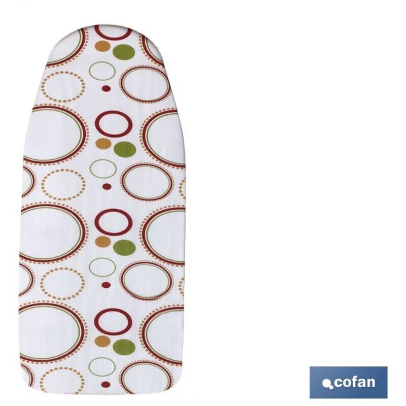 Housse matelassée pour table à repasser 140 x 60 cm à pois