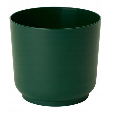Housse plastique vert foncé pour fleurs, mate, Satina, 15x14,9 cm