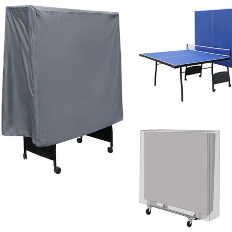 Housse pliable pour table de ping-pong d'intérieur, résistante à l'usure, idéale pour les aires de jeux intérieures.