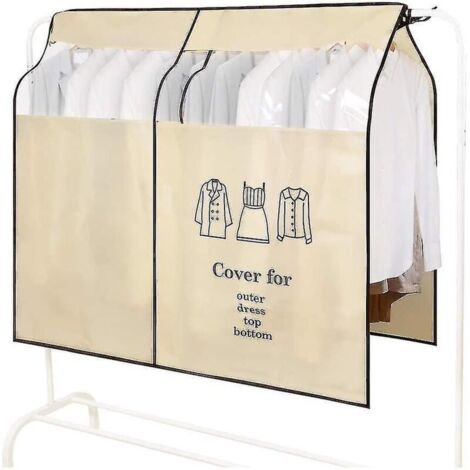 Housse, portant à vêtements, 90 110 cm, housse anti-poussière, protection contre la poussière, housses de protection pour vêtements