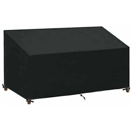 Housse pour banc de jardin 3/4 places, imperméable, en tissu Oxford, anti-UV, pour fauteuils (185 x 69 x 65/96 cm)