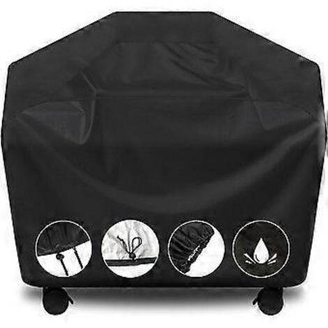 Housse pour barbecue, 145 x 61 x 117 cm, imperméable, résistante aux intempéries, indéchirable, anti-UV, résistante à la décoloration, compatible avec les barbecues à gaz Weber, Char-Broil et Nexgri.