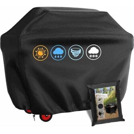 Housse pour barbecue à gaz, bâche extérieure rectangulaire 145 x 61 x 117 cm, housse pour plancha en 210D étanche, anti-UV et imperméable, adaptée pour Weber, Holland, JennAir, Campingaz, etc