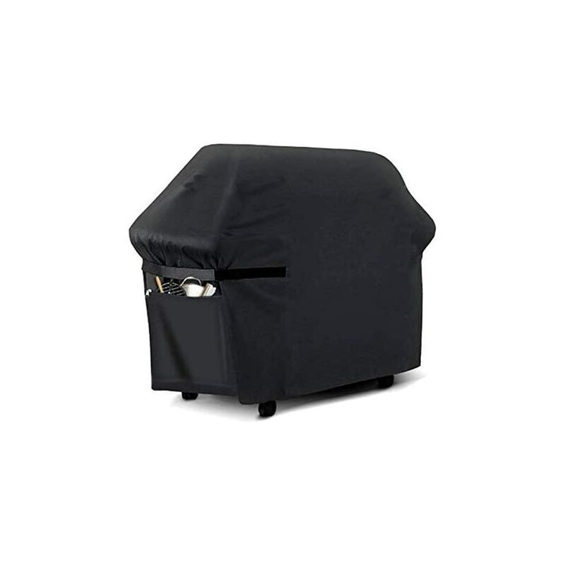 WAY - Housse Barbecue Gaz 210D Oxford - Imperméable et Anti-UV - Convient à la Plupart des Grils - Avec Poches - Protection Complète