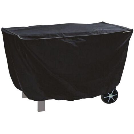 Housse pour barbecue/plancha - Rectangulaire - Déperlante et imperméable - Dimensions: L.125xl.60xH.80cm (moyenne) - Noir
