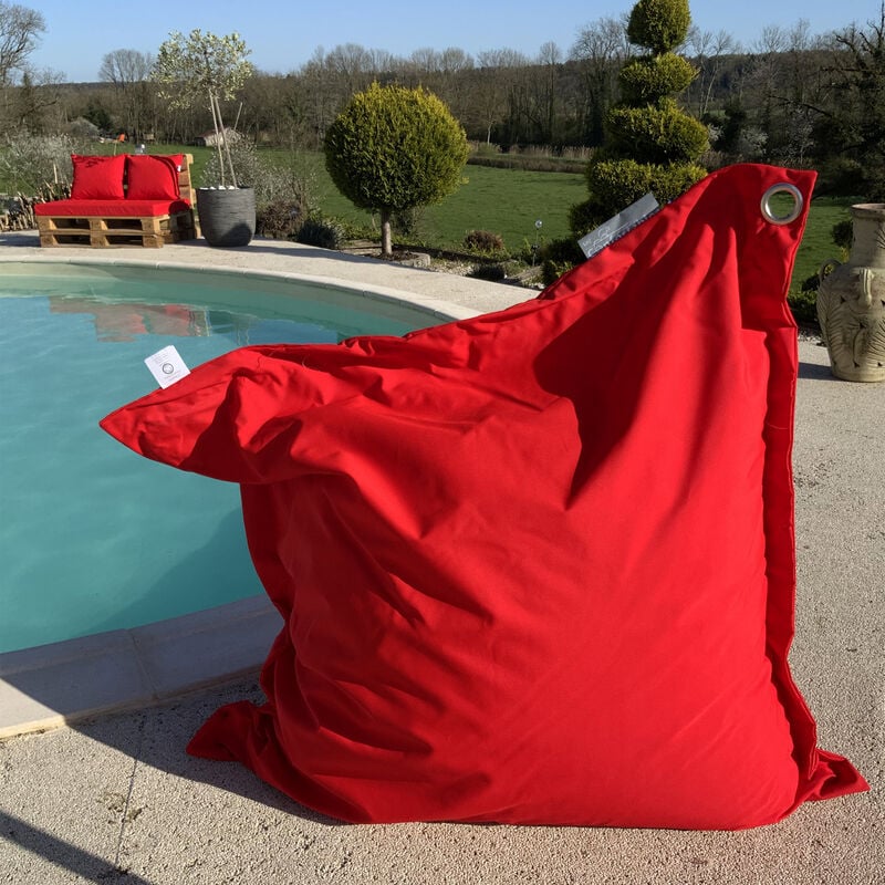 Homemaison - Housse pour big coussin Rouge 140x140 cm - Rouge