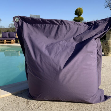 Housse pour big coussin Violet aubergine 140x140 cm