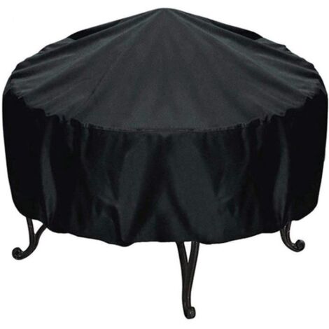 Housse pour brasero rond - étanche housse pour foyer Avec cordon ourlé( 122 x 46 cm)