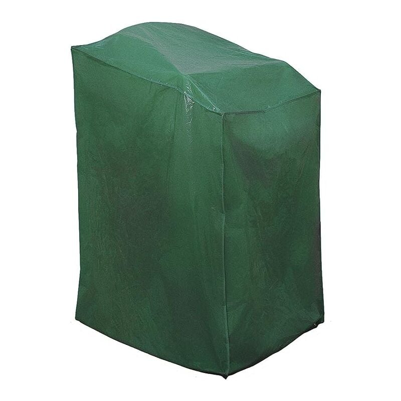 Housse pour chaise de jardin en polyéthylène - coloris vert - 68 x 68 x 110 cm