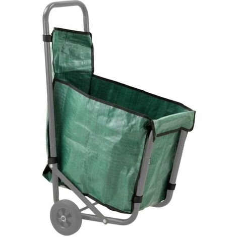 Housse pour chariot à bûches en métal sur roues