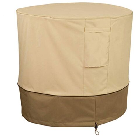 Housse pour climatiseur extérieur anti-poussière, anti-neige, imperméable et résistante au soleil pour maison ronde