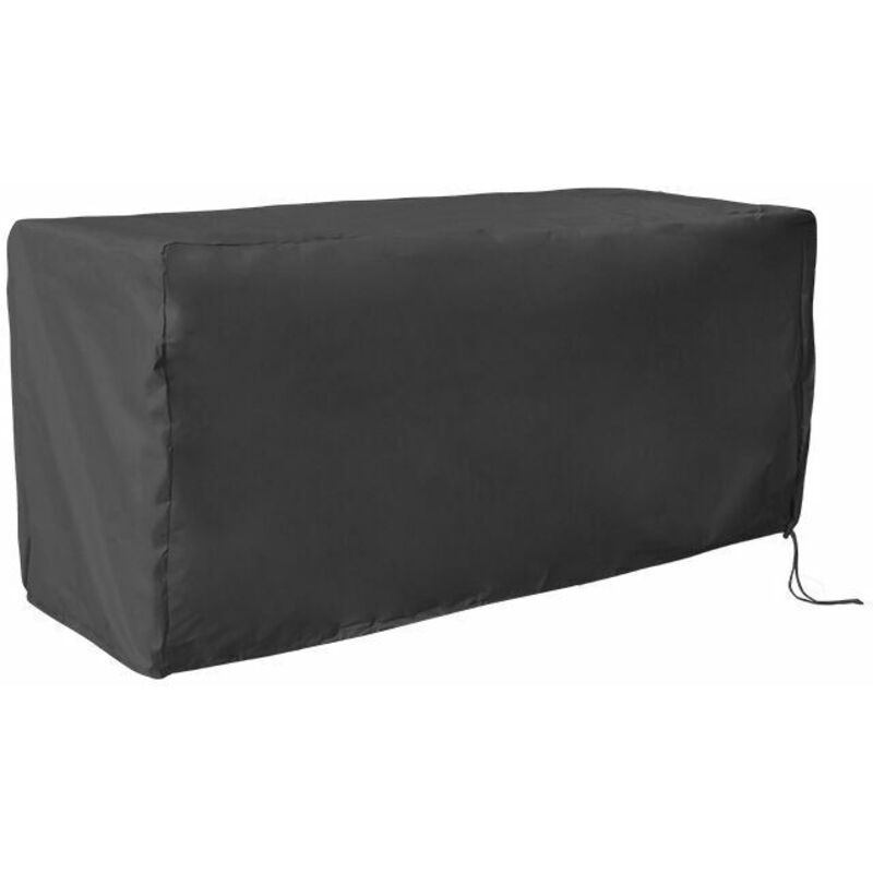 VURAHOME - Housse Pour Coffre De Rangement,Couvercle Bote Rangement Extérieur Protection UV Imperméable Couvercle Pont - 1236255cm, noir