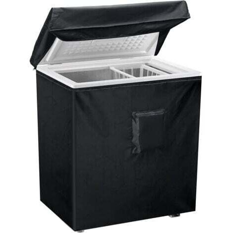 Housse pour Congélateur Coffre, Housse De Protection Imperméable Pour Congélateur Armoire,avec couvercle supérieur pour ouverture, poche à fermeture pour Terrasse Jardin Balcon Cour