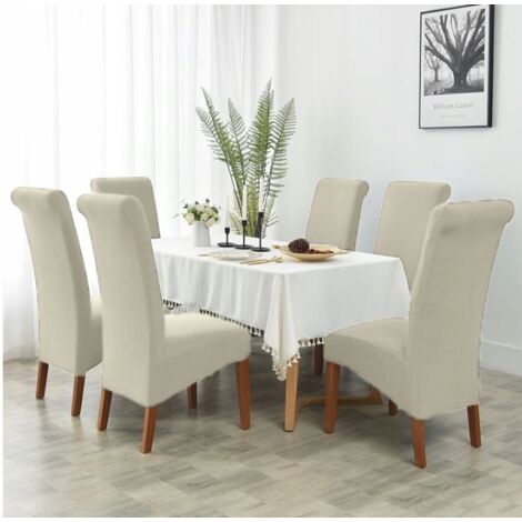 Housse pour fauteuil incliné XXL crème velours ECR
