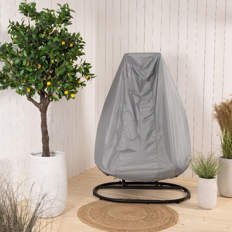 Housse pour fauteuil suspendu 2 places œuf (gris)