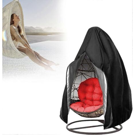 Housse pour fauteuil suspendu Longziming 200 x 230 cm, en tissu Oxford imperméable, coupe-vent, résistant aux UV et indéchirable.