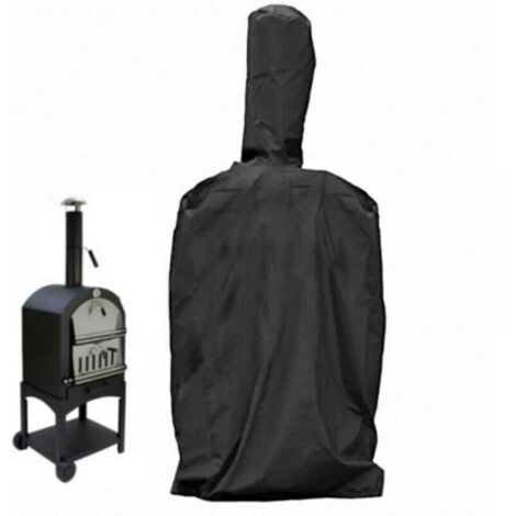 Housse pour Four À Pizza Extérieur,Couverture De Protection pour Barbecue,Imperméable,Contre Intempéries,210D Oxford Noir 165X65X45Cm