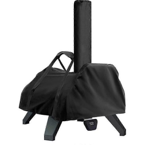 Housse pour four à pizza portable Karu 16, en tissu 420D imperméable, noir épais