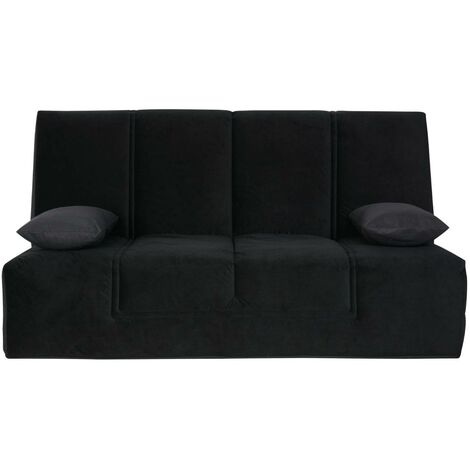 Housse pour la banquette clic-clac 130x190 noir