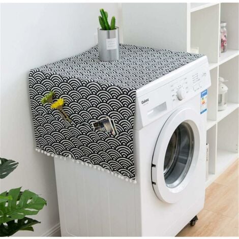 BW21461-Housse de Machine à laver en Polyester argenté