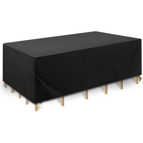 VICMHUANG Housse pour meubles de jardin Housse imperméable pour meubles de jardin Tissu Oxford 210D Résistant aux intempéries Anti UV Housse indéchirable pour tables chaises (200X160X70cm)