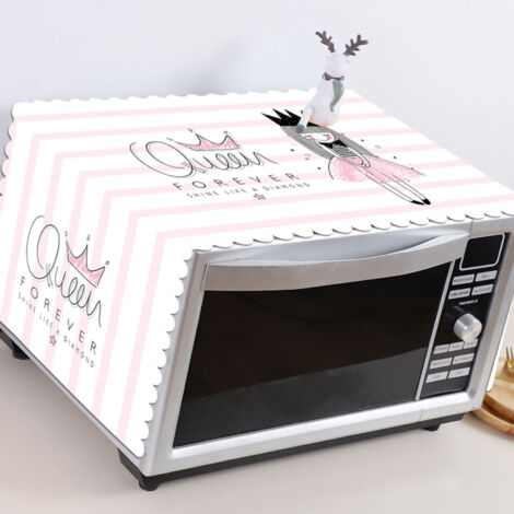 Housse pour micro-ondes [Kitchen Accessories] [Model: 35x100cm] [Material: Fabric] [Color: Nordic] [Quantity: 1] couverture anti-eau anti-poussière pattern cute princess