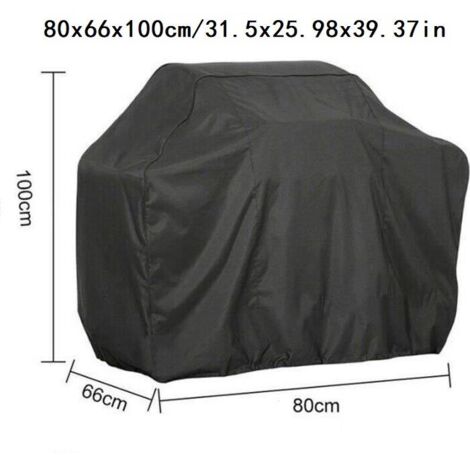 Housse De Barbecue Imperméable Polyester + PU - Taille 145x61x117 Cm - Cordon De Serrage Anti-vent - Protection Extérieure