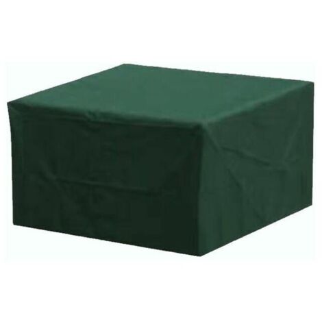Housse pour mobilier de jardin 211D, carrée, 308 x 138 x 89 cm - avec corde résistante au vent