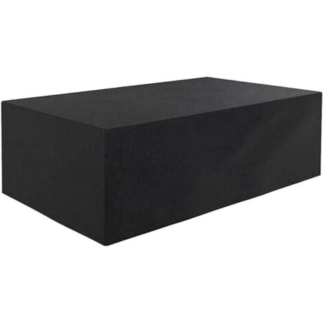 VICMHUANG Housse Pour Mobilier De Jardin Étanche Bâche Couverture Housse De Protection Meuble Table Salons De Jardin 270x180x89cm Noir
