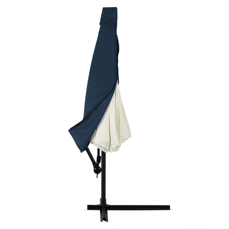 Housse pour parasol - ø 3 ou 3,5m - Coloris et taille au choix Bleu, Pour parasol de 3,5m