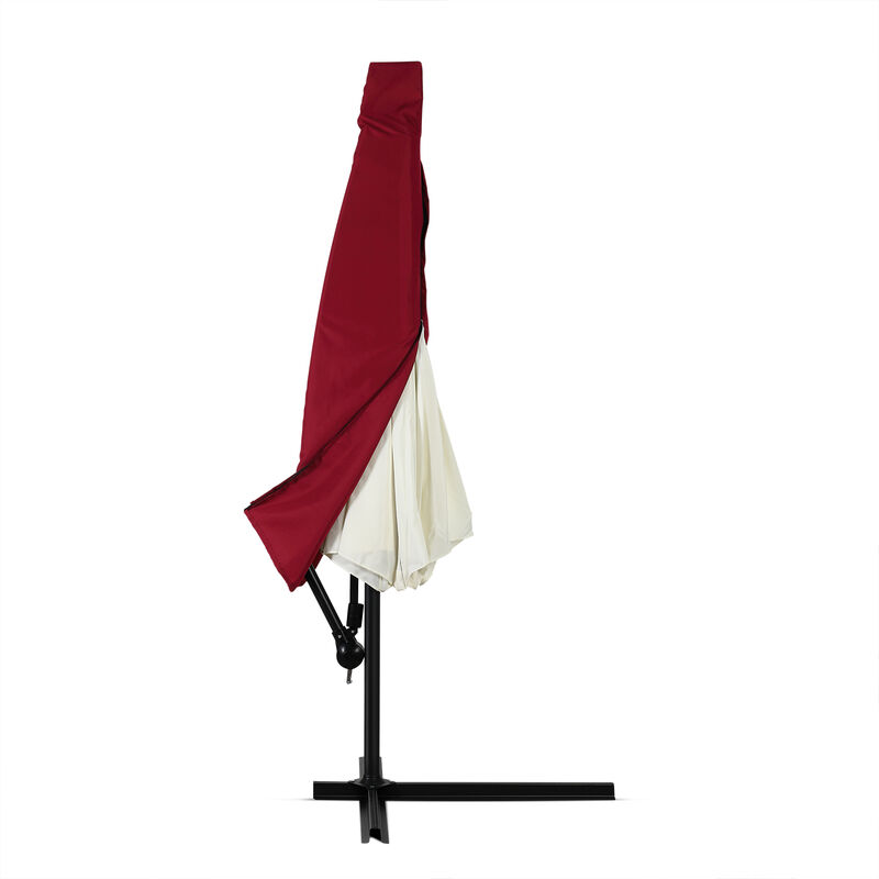 Housse pour parasol - Ø 3 ou 3,5m - Coloris et taille au choix Rouge, für 3m Schirm (de)