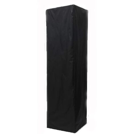 Housse pour Parasol Chauffant Housse De Chauffeterrasse La Fermeture À Glissière Imperméable Couvre La Couverture De Chauffage Standup Étanche 2215361cm  Noir