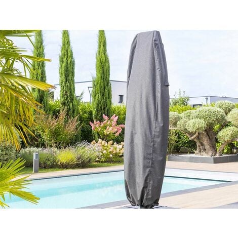 HESPERIDE pour parasol décentré S gris Hambo - 60 x 30 x 210 cm - Hespéride