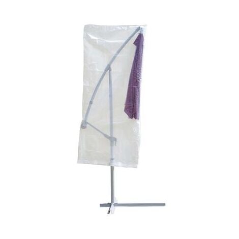 Ribiland - Housse ECO platinium 90 gr/m2 100 x Ht. 225 cm pour parasol déporté