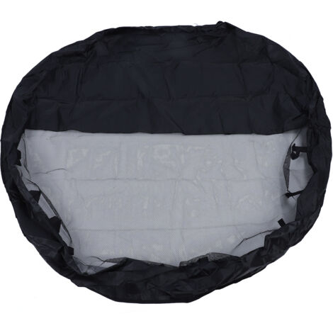 Housse pour parc à chiens Octogonal - Couverture supérieure 210D Oxford argenté anti-UV semi-ajourée - Adaptée 8 panneaux 24 pouces de large